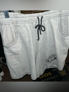 Powerhouse Gym Vintage Gray Collectible Gym Shorts Made In USA Men’s Large
